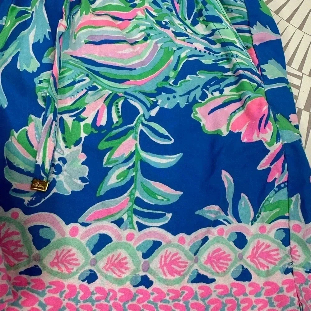 Lilly Pulitzer Women’s Katia Mid-Rise short‎ fancy fins engineered size XS